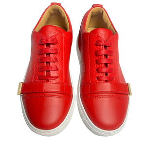Buscemi 50mm Low-Top Leather Sneaker with Strap Unisex350